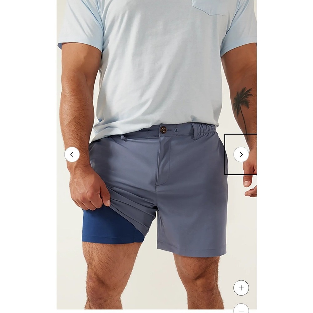 Chubbies Everywear Hybrid Shorts Mens XXL Blue 6" Inseam Water Resistant NWT